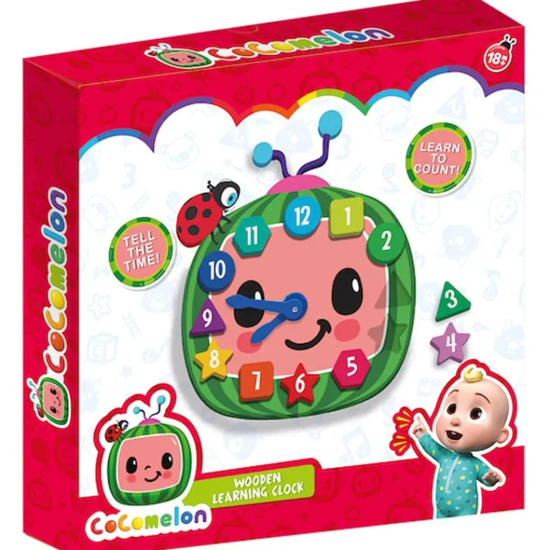 SELECCION DRIM Juegos De Madera-Cocomelon Reloj Madera