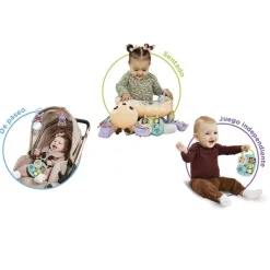 VTECH Mantas Y Gimnasios De Actividades|Primera Infancia Y Preescolar-Cojín Bebé Cervatilla 4 en 1