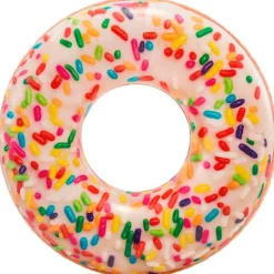 INTEX Aire Libre-Colchoneta Hinchable Donut Blanco