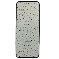 VADEBEBE Sacos Y Colchonetas-Colchoneta viscoelástica y algodón estrellas