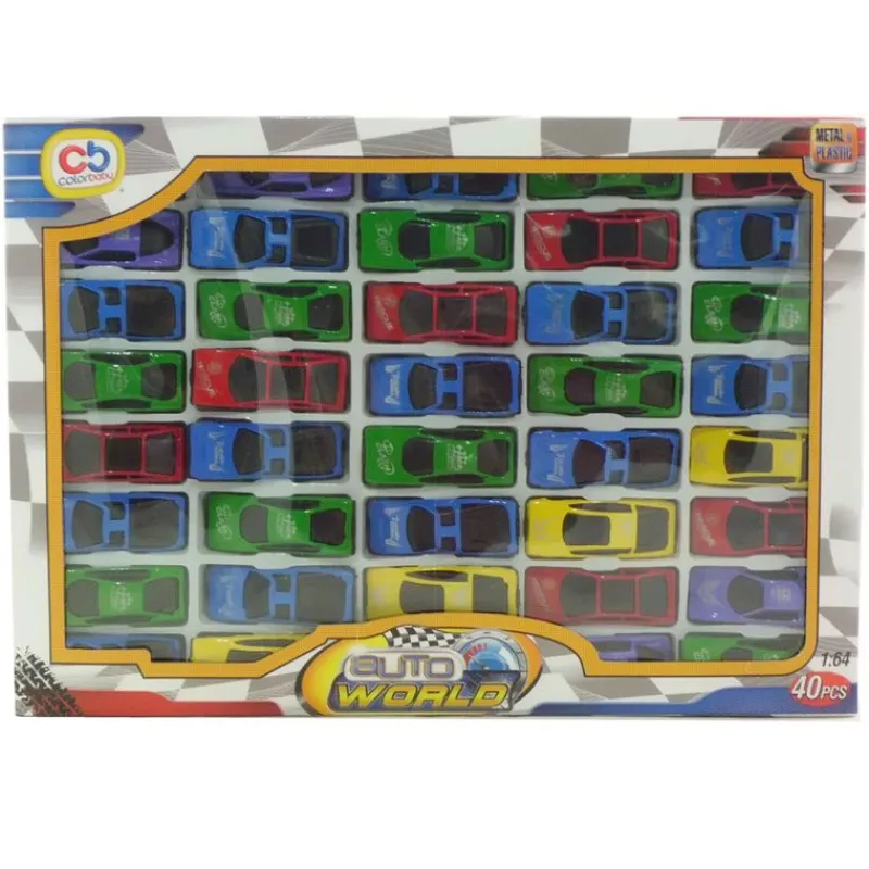 COLOR BABY Vehículos, Trenes Y Parkings-Conjunto 40 coches
