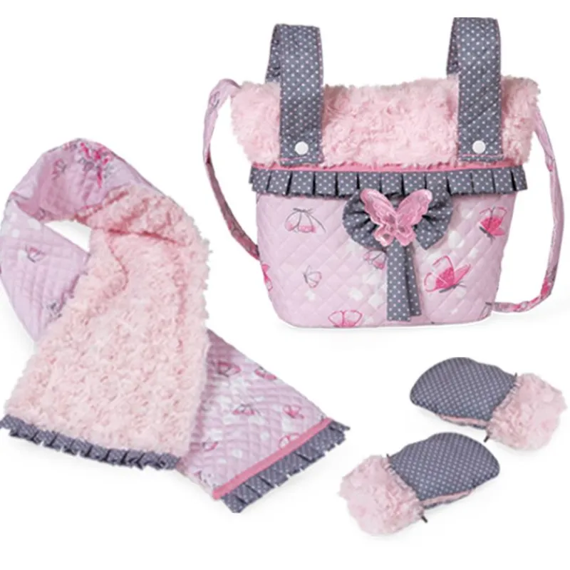 DECUEVAS Juegos Y Juguetes De Imitación|Ropa Y Complementos-Conjunto de Bolso, Bufanda y Manoplas