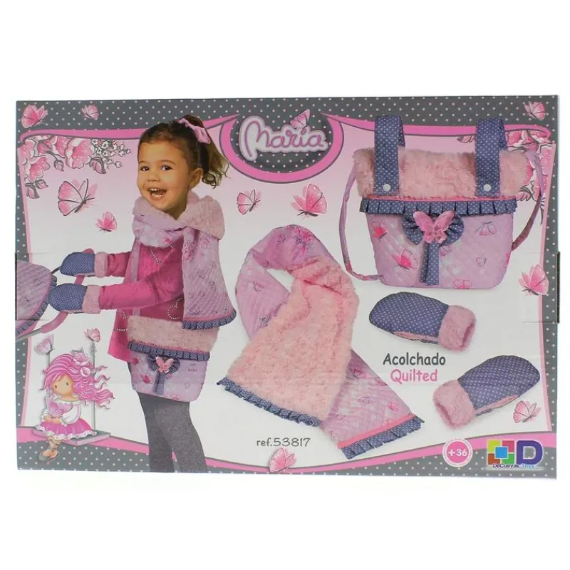 DECUEVAS Juegos Y Juguetes De Imitación|Ropa Y Complementos-Conjunto de Bolso, Bufanda y Manoplas