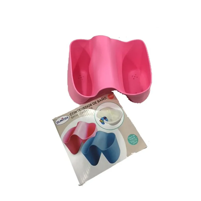 OLMITOS Bañeras De Viaje-Contenedor de Baño para Cubetas Rosa