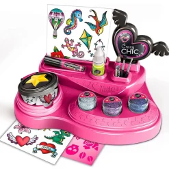CLEMENTONI Juegos Y Juguetes De Imitación-Crazy Chic Crazy Tattoo Estación Tatuajes