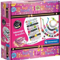 CLEMENTONI Manualidades-Crazy Chick Brazaletes Mensajes