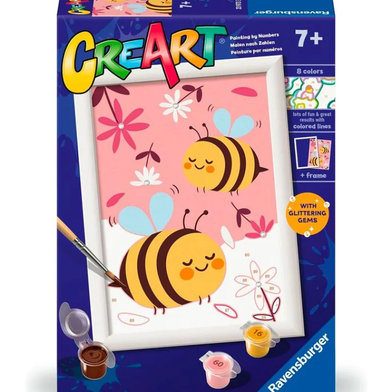 RAVENSBURGER Manualidades-CreArt Pintar x Números Abejitas Felices