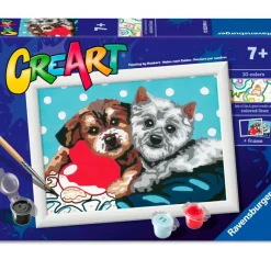 RAVENSBURGER Manualidades-CreArt Pintar x Números Amigos de Cuatro Patas