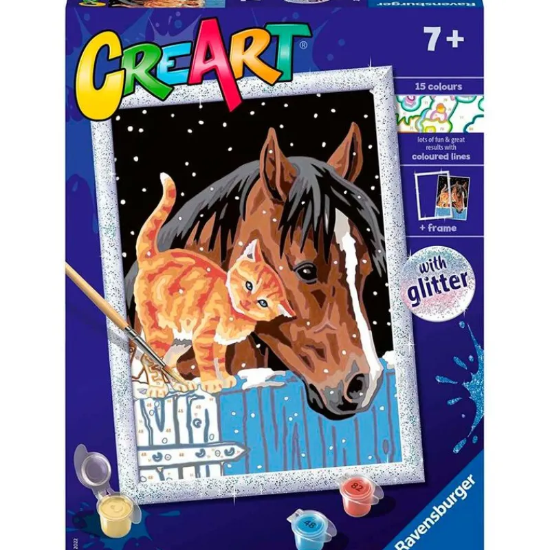 RAVENSBURGER Manualidades-CreArt Pintar x Números Amigos Insólitos