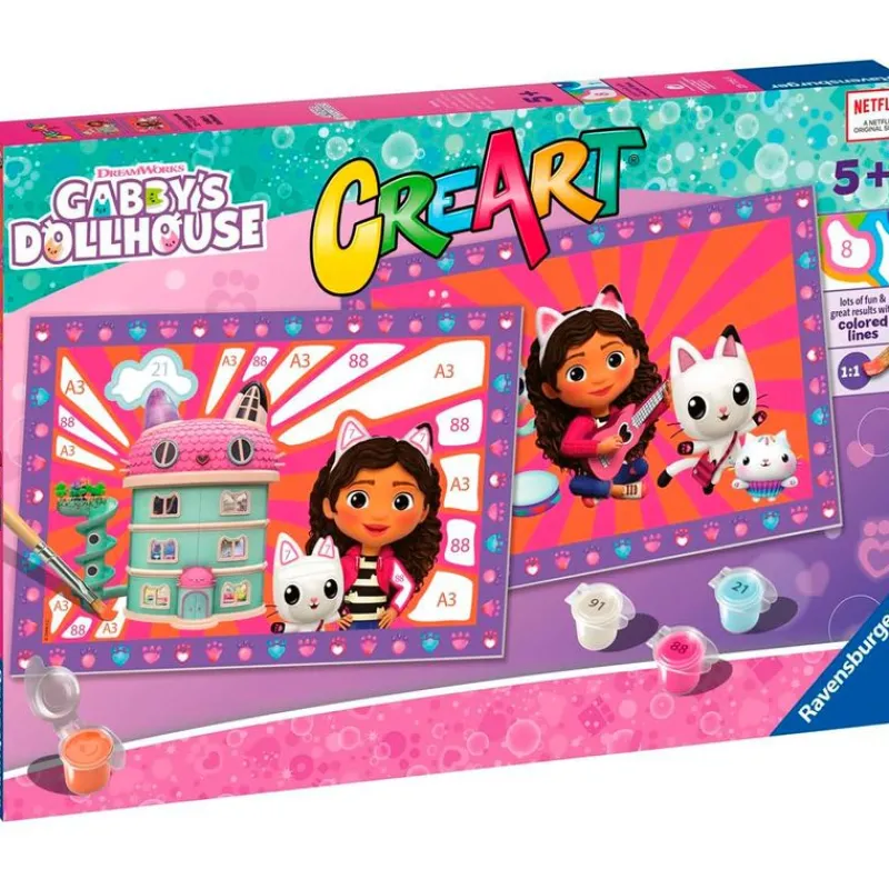 CreArt Pintar x Números Casa Muñecas de Gabby*RAVENSBURGER