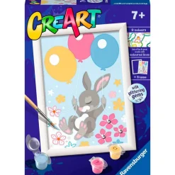 RAVENSBURGER Manualidades-CreArt Pintar x Números Conejito Blanco