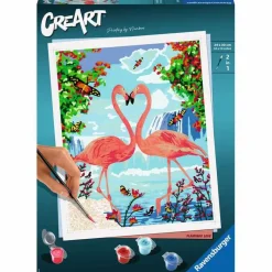 RAVENSBURGER Manualidades-CreArt Pintar x Números Flamencos