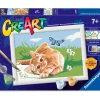RAVENSBURGER Manualidades-CreArt Pintar x Números Gatito Juguetón