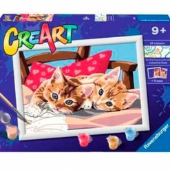 RAVENSBURGER Manualidades-CreArt Pintar x Números Gatitos