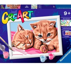 RAVENSBURGER Manualidades-CreArt Pintar x Números Gatitos
