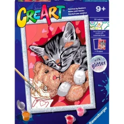 CreArt Pintar x Números Gatito con Osito*RAVENSBURGER Sale