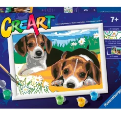 RAVENSBURGER Manualidades-CreArt Pintar x Números Jack Russel