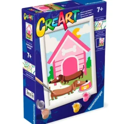 RAVENSBURGER Manualidades-CreArt Pintar x Números Perro Salchicha