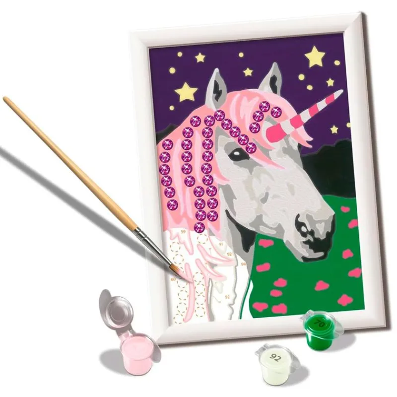 CreArt Pintar x Números Unicornio*RAVENSBURGER Outlet
