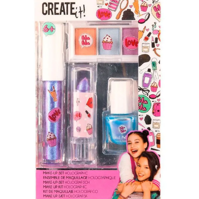 SELECCION DRIM Juegos Y Juguetes De Imitación-Create It! Pack Maquillaje Holográfico