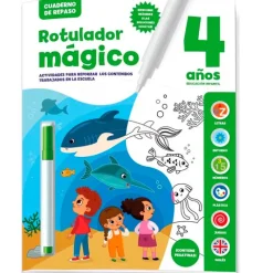 SELECCION DRIM Juegos Y Juguetes Educativos-Cuaderno de Repaso Rotulador Mágico +4