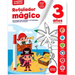 SELECCION DRIM Juegos Y Juguetes Educativos-Cuaderno de Repaso Rotulador Mágico +3