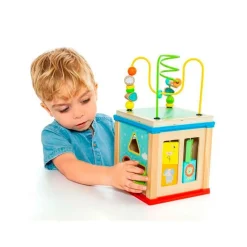 Cubo actividades Madera*MOLTO Discount