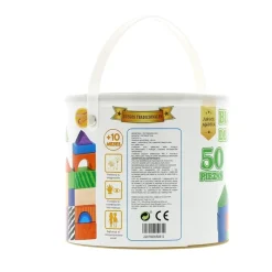 Cubo con Piezas de Madera para Construcción*DRIM DISCOUNT