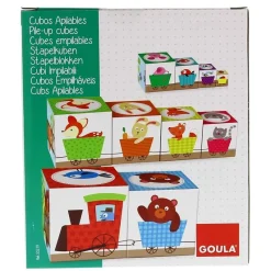 GOULA Primera Infancia Y Preescolar|Puzzles Y Construcciones-Cubos Apilables Bosque
