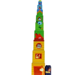 GOULA Primera Infancia Y Preescolar|Puzzles Y Construcciones-Cubos Apilables Bosque