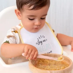 Cuchara blanda silicona Rosa*KIOKIDS Clearance