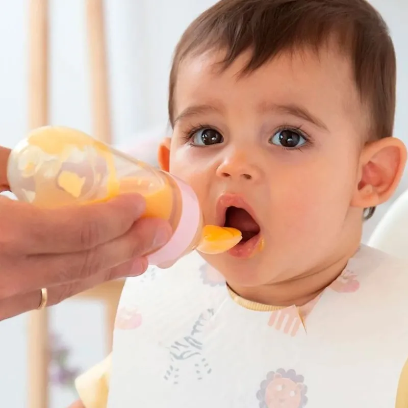 Cuchara dispensadora papilla Rosa*KIOKIDS Discount