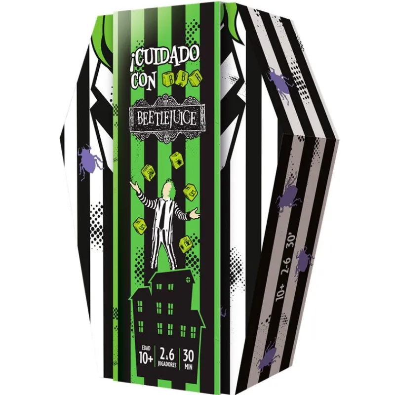 ASMODEE Amigos Y Familia-Cuidado con Beetlejuice Juego Mesa