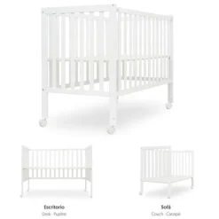 Cuna colecho convertible en escritorio*INTERBABY