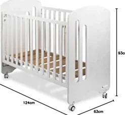 Cuna Colecho Lovely 120*60 blanca*INTERBABY Sale