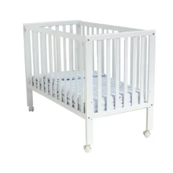 MATERNAL Cunas|Juegos De Madera-Cuna de madera lacada blanca