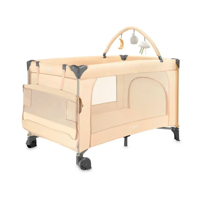 MOMI Cunas De Viaje-Cuna de viaje 2 alturas Belove Plus Beige