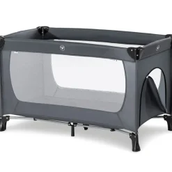 Cuna de viaje con gatera Gris*HAUCK Best