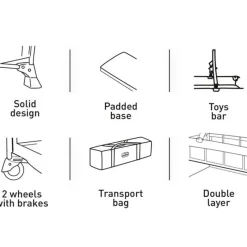 Cuna de viaje doble altura Pink*ASALVO Online