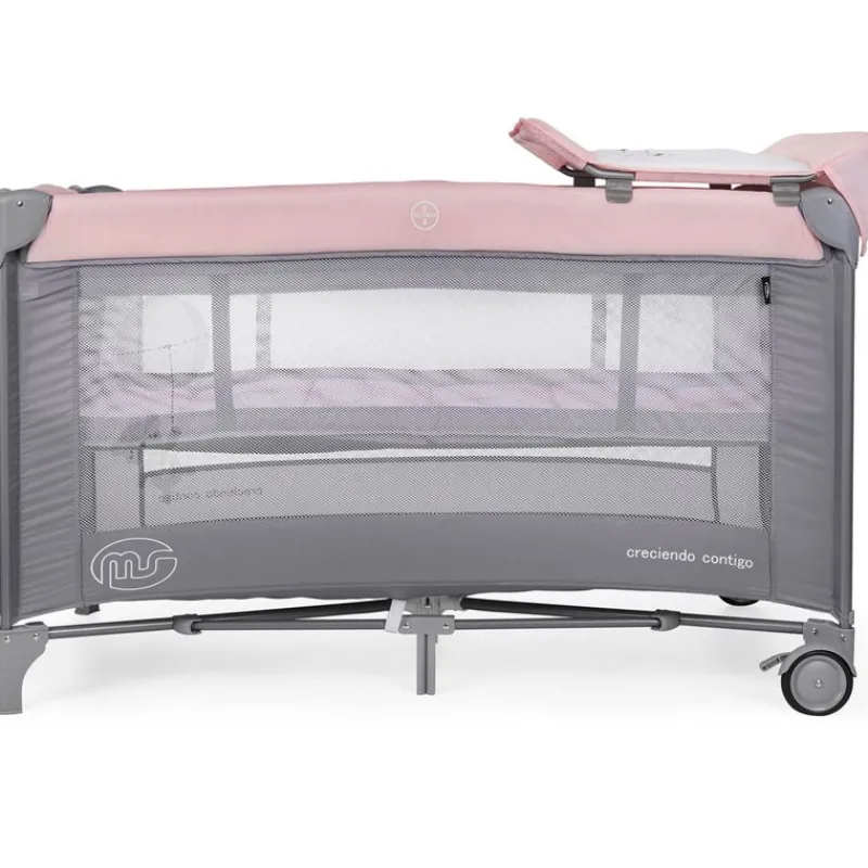 Cuna de viaje dos alturas Complet Rosa*MS Outlet