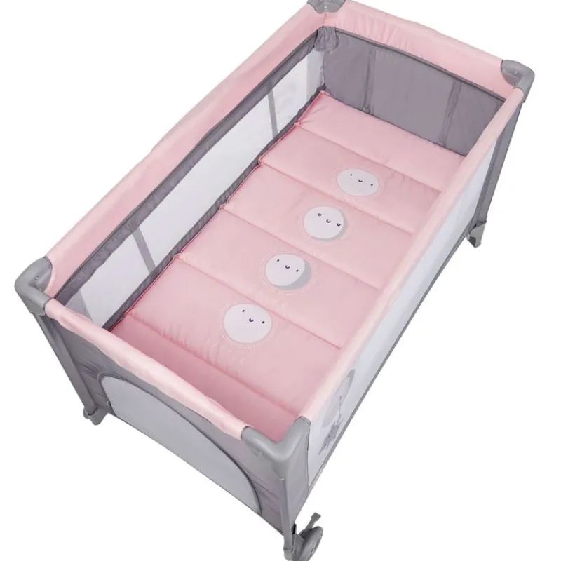 Cuna de viaje dos alturas Complet Rosa*MS Outlet