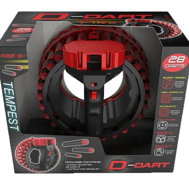 SELECCION DRIM Juegos Y Juguetes De Imitación-D-Dart Tempest Metralleta de Dardos