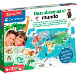 CLEMENTONI Juegos Y Juguetes Educativos-Descubramos el Mundo