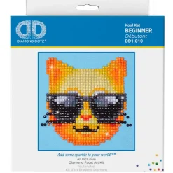 Diamond Dotz Diamond Painting Gato Gafas de Sol*MADNESS TOYS Outlet