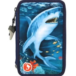 DEPESCHE Escolar-Dino World Estuche Triple Luz LED