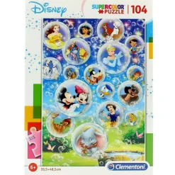 CLEMENTONI Puzzles Y Construcciones-Disney Classic Puzzle 104 Piezas