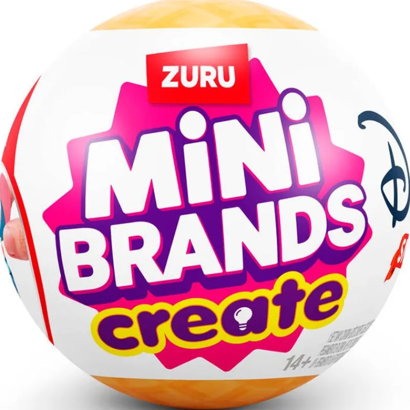 ZURU Manualidades-Disney Mini Brands Create Snacks Bola Sorpresa