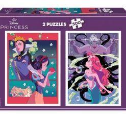 EDUCA Puzzles De 100 A 500 Piezas|Puzzles Y Construcciones-Disney Villanas Puzzle 2x500 Piezas