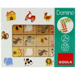 GOULA Juegos Y Juguetes Educativos-Dominó Granja