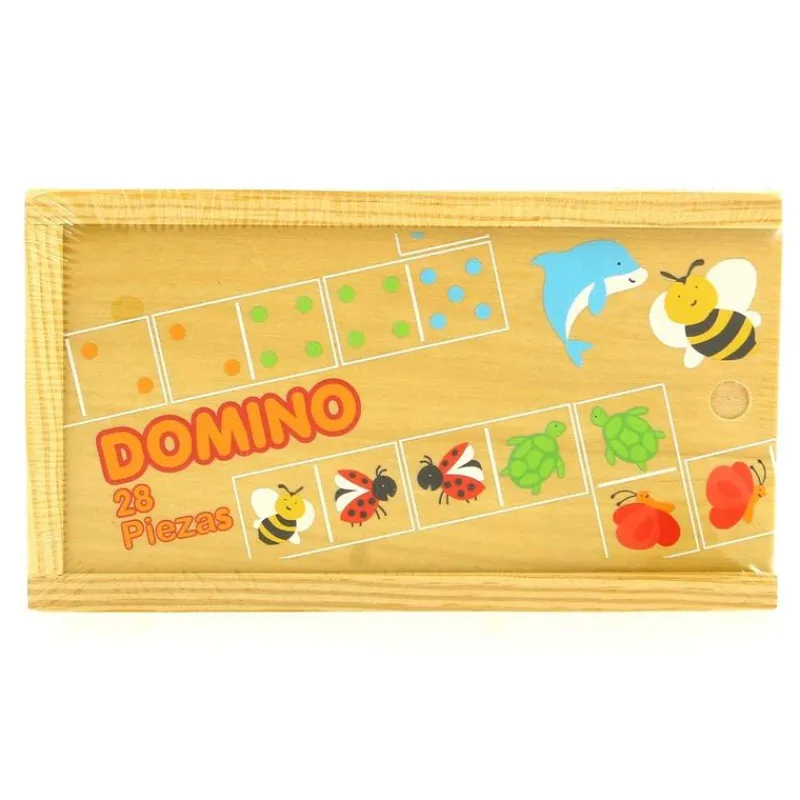 COLOR BABY Juegos De Madera|Juegos De Mesa-Domino Animales Madera
